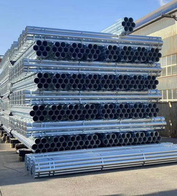 Zinc Coated Q235 Galvanized Steel Pipe Silver Colour 16 - 40mm Od