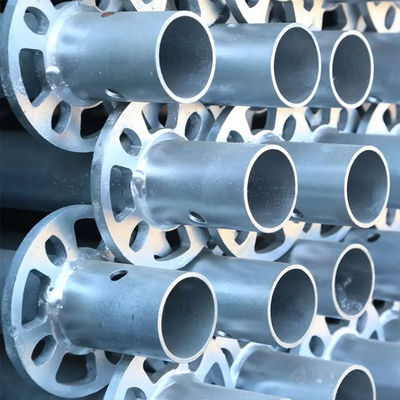 Heavy Duty 6m  Steel Welded Pipe Industrial Construction Buckle 48mm Scaffold Tube