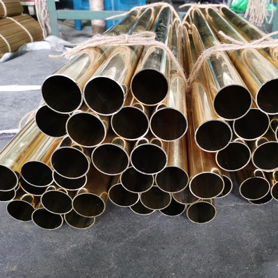ASTM C11000 Metric Brass Tubing 5.8m 6m Customized Thick Wall Copper Pipe