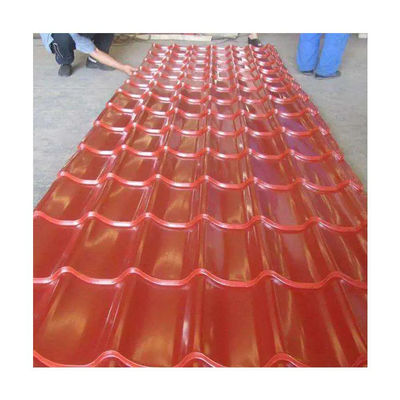ASTM Red Color Coated Steel Plate Colored Coating On Steel G300 - G550