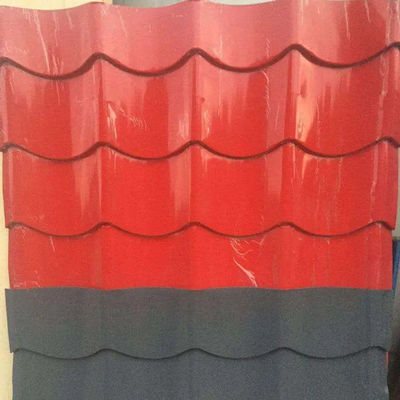 600 To 1500mm Zinc Coating Metal Steel Blue Tile 0.12MM To 1.2MM