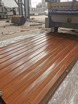 600 To 1500mm Zinc Coating Metal Steel Blue Tile 0.12MM To 1.2MM