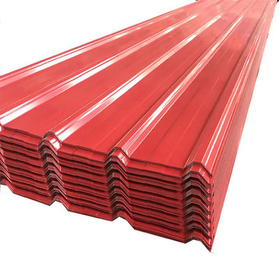 JIS GB AISI 2000mm Zinc Plated Metal Red Blue White Color Galvanized Steel Plate