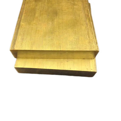 Customized 2mm -1220mm Wide / 0.8mm -800mm Thick Brass Plate