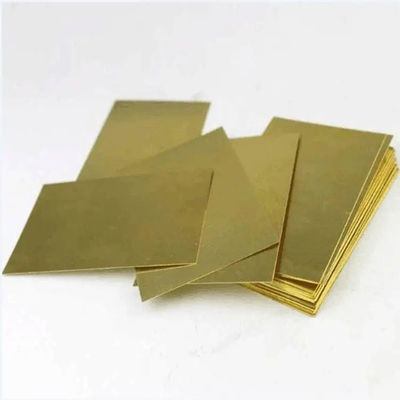 Customized 2mm -1220mm Wide / 0.8mm -800mm Thick Brass Plate