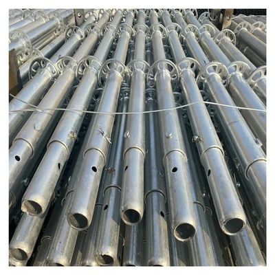 Heavy Duty 6m  Steel Welded Pipe Industrial Construction Buckle 48mm Scaffold Tube