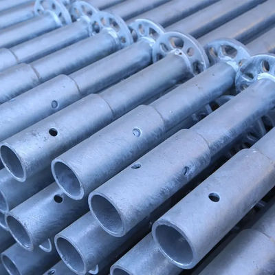 Heavy Duty 6m  Steel Welded Pipe Industrial Construction Buckle 48mm Scaffold Tube